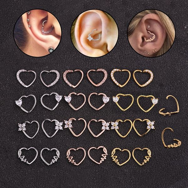 heart shape 1pcs stainless steel women clip on earrings cartilage earrings crystals zircon ear bone no-piercing jewelry, Golden;silver
heart shape 1pcs stainless steel women clip on earrings cartilage earrings crystals zircon ear bone no-piercing jewelry, Golden;silver