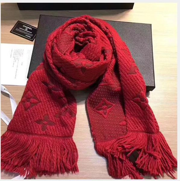 

winter logomania shine scarf wool silk scarf women and men two side black red silk wool long scarfs flower scarves shawls, Blue;gray