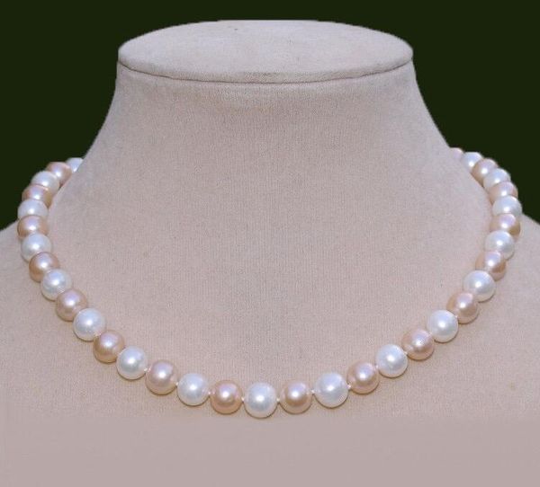 pearls jewelry natural single natural cultured fresh water pearl 9-10mm white black pink necklace 18 ", Silver
pearls jewelry natural single natural cultured fresh water pearl 9-10mm white black pink necklace 18 ", Silver