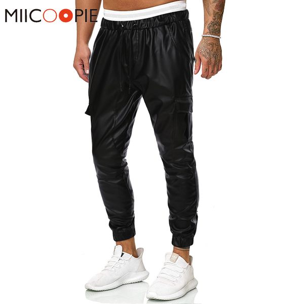 fashion elastic faux leather men cargo pants trousers multi-pockets leather joggers sweatpants streetwear pantalones hombre xxl, Black
fashion elastic faux leather men cargo pants trousers multi-pockets leather joggers sweatpants streetwear pantalones hombre xxl, Black