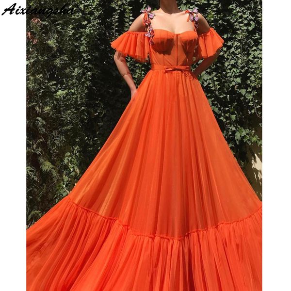 orange muslim evening dresses 2019 a-line flowers spaghetti straps islamic dubai saudi arabic long evening gown prom dress, White;black
orange muslim evening dresses 2019 a-line flowers spaghetti straps islamic dubai saudi arabic long evening gown prom dress, White;black