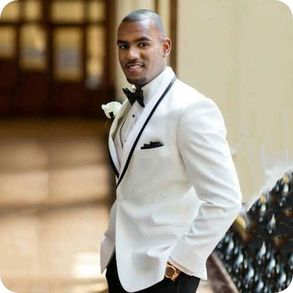 ivory groom tuxedos wedding suits man suits custom man blazers slim fit terno masculino 3 pieces latest coat pant designs costume homme, Black;gray
ivory groom tuxedos wedding suits man suits custom man blazers slim fit terno masculino 3 pieces latest coat pant designs costume homme, Black;gray