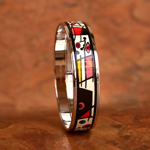 bocai 2020 new model cloisonne bracelet for woman 1.5cm enamel color jewelry miró fantasy series fashion woman bracelet, Black
bocai 2020 new model cloisonne bracelet for woman 1.5cm enamel color jewelry miró fantasy series fashion woman bracelet, Black