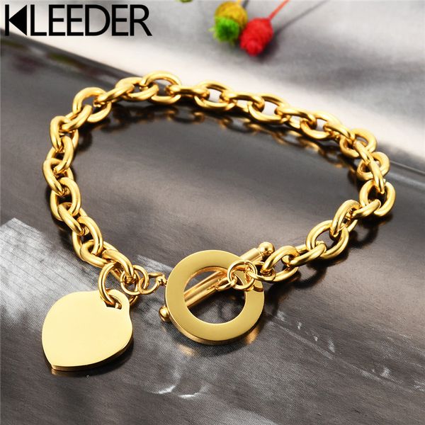 kleeder stainless steel love heart shaped bracelet rose gold silver color titanium steel bracelets for women jewelry, Black
kleeder stainless steel love heart shaped bracelet rose gold silver color titanium steel bracelets for women jewelry, Black