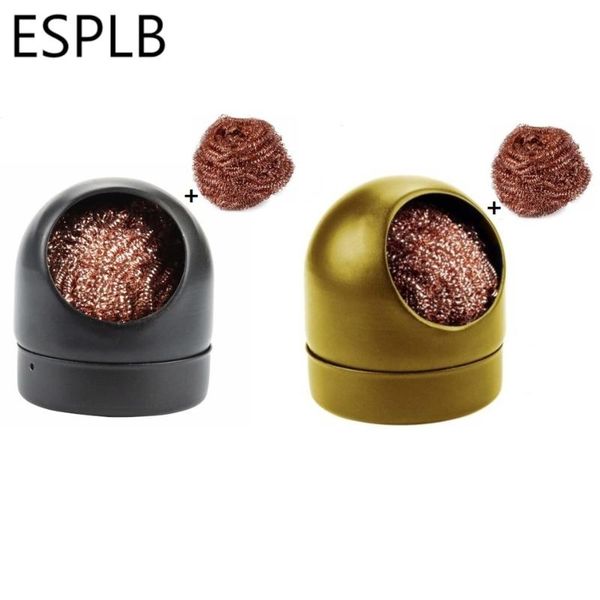 esplb black/gold welding soldering solder iron clip cleaner cleaning steel with sponge and holder
esplb black/gold welding soldering solder iron clip cleaner cleaning steel with sponge and holder