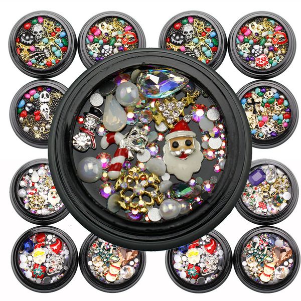 3box mixed halloween christmas nail art decorations rhinestones slice nail foil decals fake nails accessoires, Silver;gold
3box mixed halloween christmas nail art decorations rhinestones slice nail foil decals fake nails accessoires, Silver;gold