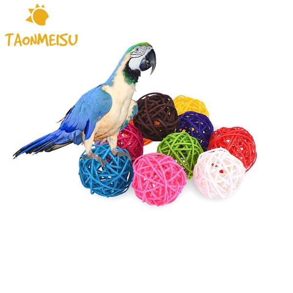 10pcs/bag rattan diy accessories colorful circular balloons toy pet bird parrot toy random color
10pcs/bag rattan diy accessories colorful circular balloons toy pet bird parrot toy random color