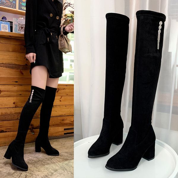 crystal women's rubber boots booties woman 2019 high heels boots-women winter footwear autumn shoes luxury designer lace up, Black
crystal women's rubber boots booties woman 2019 high heels boots-women winter footwear autumn shoes luxury designer lace up, Black