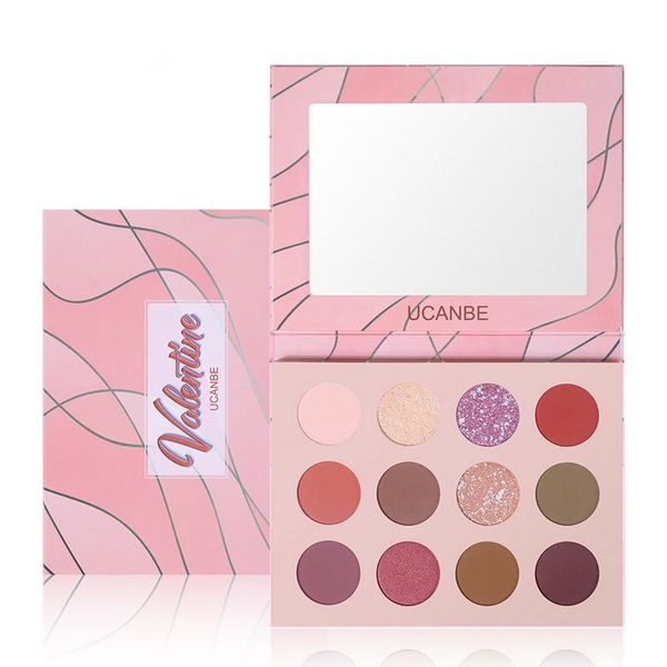 ucanbe valentine nude eyeshadow palette makeup 12 colors matte shimmer glitter waterproof pressed pearlescent eye shadow powder 20sets/lot
ucanbe valentine nude eyeshadow palette makeup 12 colors matte shimmer glitter waterproof pressed pearlescent eye shadow powder 20sets/lot