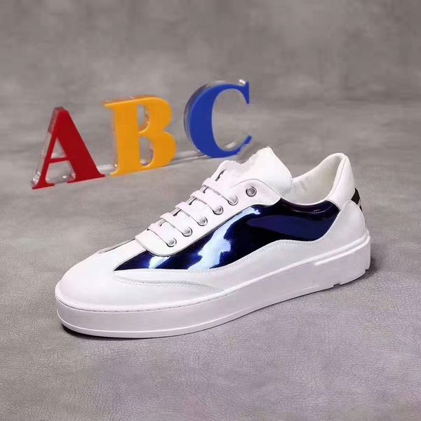 2019 men's low sneakers mirror leather designer skateboard shoes medusa leather flat sneakers casual shoes size 38-44, Black
2019 men's low sneakers mirror leather designer skateboard shoes medusa leather flat sneakers casual shoes size 38-44, Black