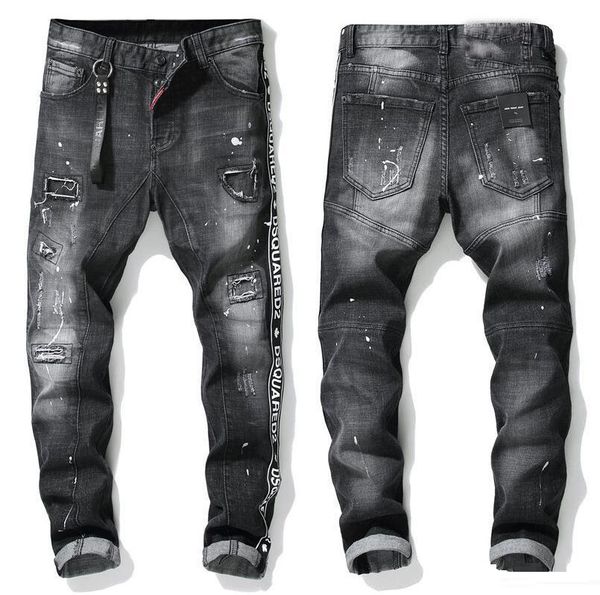 new jeans 2020 spring new men's paint hole style luxury jeans denim pants slim fit casual pencil jeans ing, Blue
new jeans 2020 spring new men's paint hole style luxury jeans denim pants slim fit casual pencil jeans ing, Blue