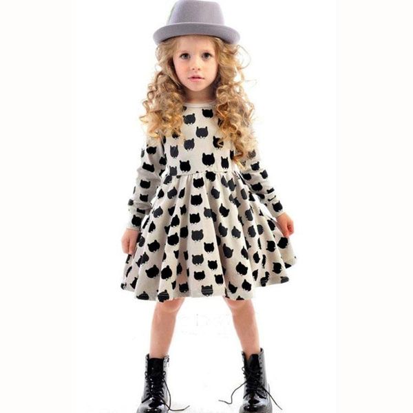 cat pattern girls dress cotton a-line long sleeve kids dresses for girl 2019 new spring summer casual children princess clothing, Red;yellow
cat pattern girls dress cotton a-line long sleeve kids dresses for girl 2019 new spring summer casual children princess clothing, Red;yellow