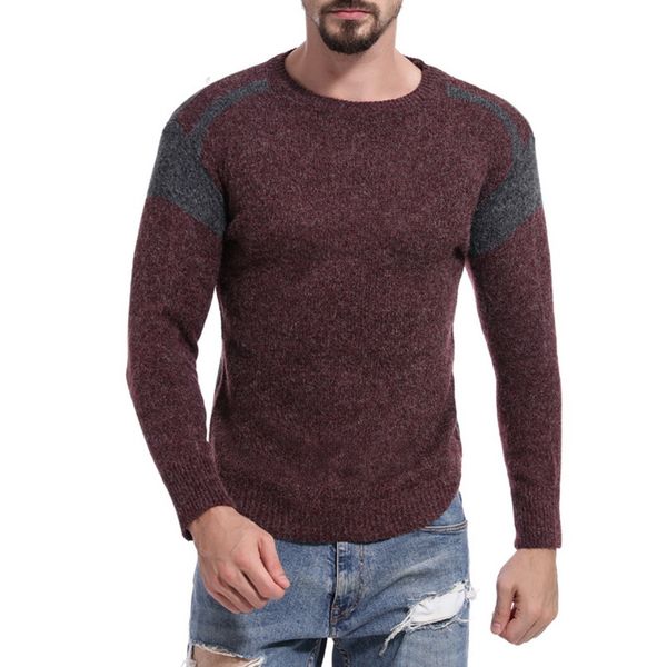 mens fashion simple color stitching long sleeve sweaters males casual round neck knitted pullovers warm base shirts 2019 new, White;black
mens fashion simple color stitching long sleeve sweaters males casual round neck knitted pullovers warm base shirts 2019 new, White;black