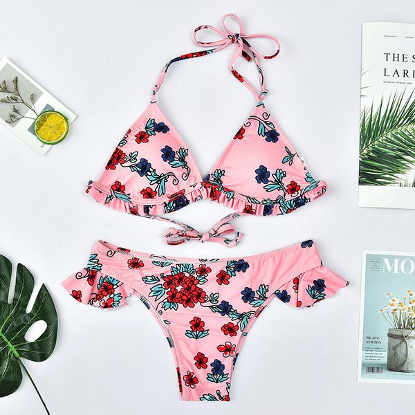 vintage ribbed floral print swimsuit women halter ruffle two-pieces swimwear bather brazilian bathing suits thong swimwear
vintage ribbed floral print swimsuit women halter ruffle two-pieces swimwear bather brazilian bathing suits thong swimwear