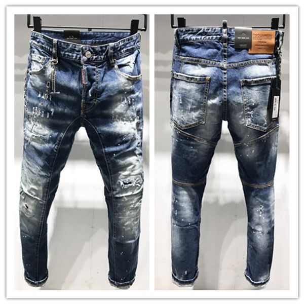 2019 new brand of fashionable european and american men's casual jeans d2,high-grade washing, pure hand grinding, quality optimization, Blue
2019 new brand of fashionable european and american men's casual jeans d2,high-grade washing, pure hand grinding, quality optimization, Blue