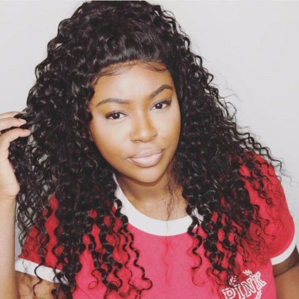 360 lace front wigs with pre plucked baby hair brazilian deep curly remy human hair glueless lace wigs, Black;brown
360 lace front wigs with pre plucked baby hair brazilian deep curly remy human hair glueless lace wigs, Black;brown