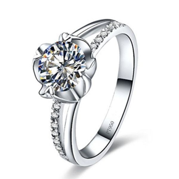 sterling silver flower ring for women 18k white gold plated jewelry nscd diamond ring female pt950 stamped with box, Slivery;golden
sterling silver flower ring for women 18k white gold plated jewelry nscd diamond ring female pt950 stamped with box, Slivery;golden