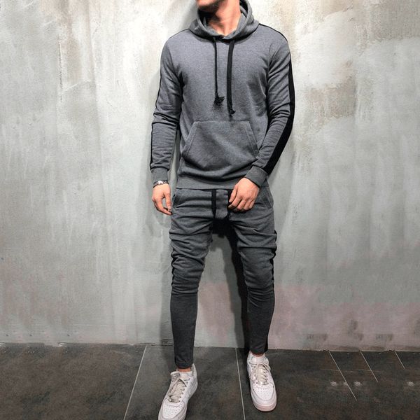 trend spot tracksuits autumn men's hooded pure color muscle sports casual explosion sweatshirt set support mixed batch, Gray
trend spot tracksuits autumn men's hooded pure color muscle sports casual explosion sweatshirt set support mixed batch, Gray