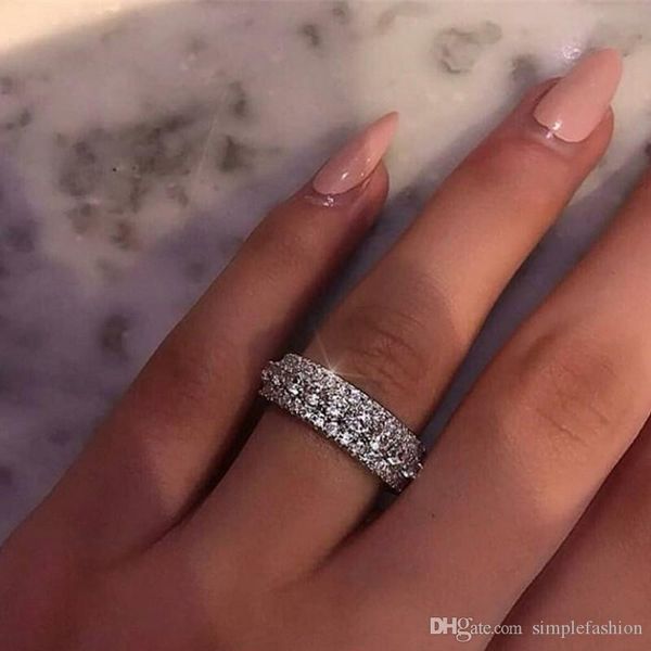 vecalon rotatable promise ring 925 sterling silver statement party ring diamond wedding band rings for women jewelry, Slivery;golden
vecalon rotatable promise ring 925 sterling silver statement party ring diamond wedding band rings for women jewelry, Slivery;golden