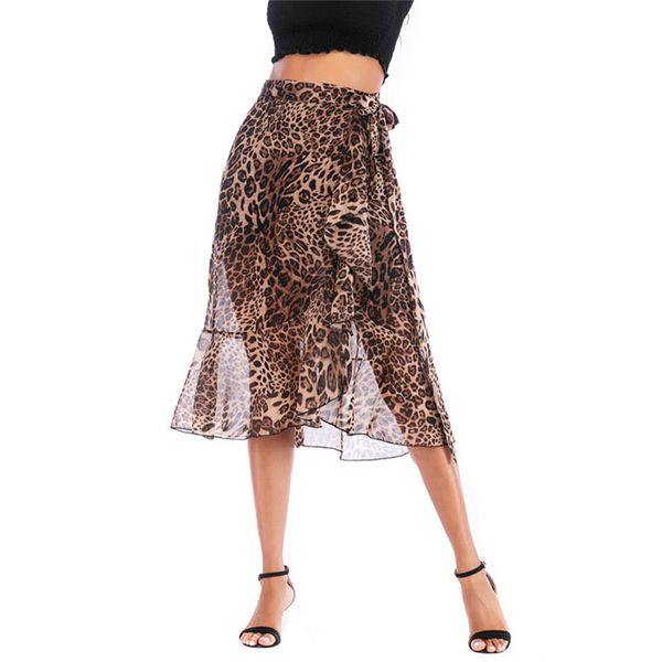 womens summer chiffon print skirt fashion high waist lace up casual skirt leopard print midi designer skirt, Black
womens summer chiffon print skirt fashion high waist lace up casual skirt leopard print midi designer skirt, Black