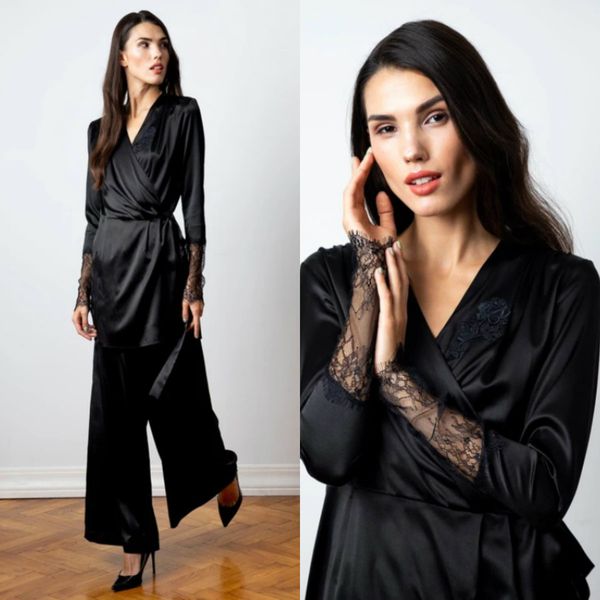 women robe sets 2020 new long silk satin kimono dressing gown bath robe bridal pants suit babydoll lingerie nightdress lace two pieces, White
women robe sets 2020 new long silk satin kimono dressing gown bath robe bridal pants suit babydoll lingerie nightdress lace two pieces, White