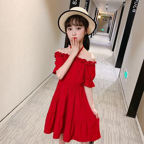 girl's dresses teenage girls princess summer 2021 clothing size 8 10 11 12 14 years kids off shoulder ruched party dress baby big girl, Red;yellow
girl's dresses teenage girls princess summer 2021 clothing size 8 10 11 12 14 years kids off shoulder ruched party dress baby big girl, Red;yellow
