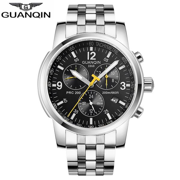guanqin 2018 swimming watch brand luxury clock men automatic 200m waterproof mechanical clock men relogio masculino, Slivery;brown
guanqin 2018 swimming watch brand luxury clock men automatic 200m waterproof mechanical clock men relogio masculino, Slivery;brown