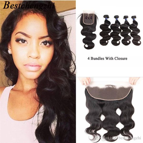 9a brazilian body wave hair bundles with closure body wave human hair extensions brazilian straight virgin hair weave with 4x4 closure, Black
9a brazilian body wave hair bundles with closure body wave human hair extensions brazilian straight virgin hair weave with 4x4 closure, Black