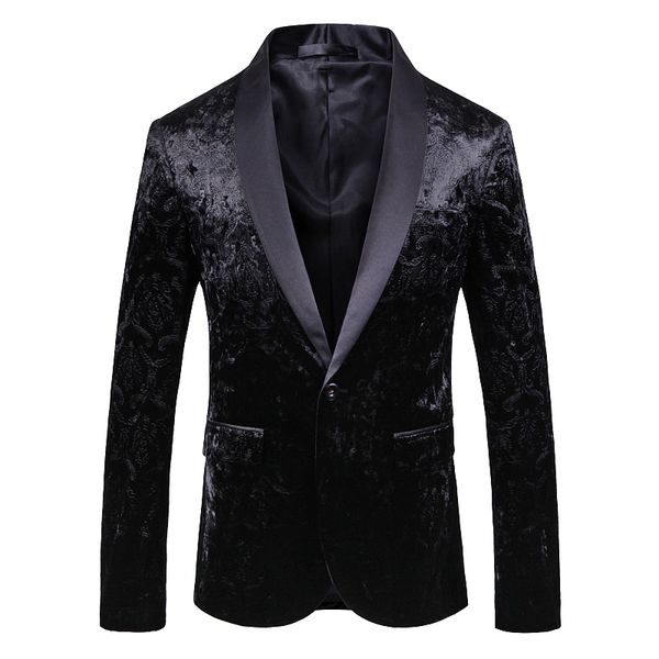luxury black floral suit wedding suit casual blazer men good quality wool party stage mens jacket blazer masculino, White;black
luxury black floral suit wedding suit casual blazer men good quality wool party stage mens jacket blazer masculino, White;black