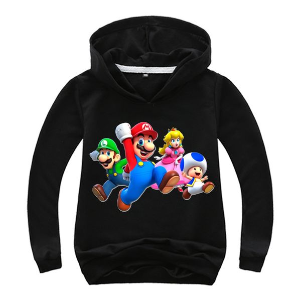 children's cartoon sweater hoodie casual sports jacket boys and girls long-sleeved t-shirt, Black
children's cartoon sweater hoodie casual sports jacket boys and girls long-sleeved t-shirt, Black