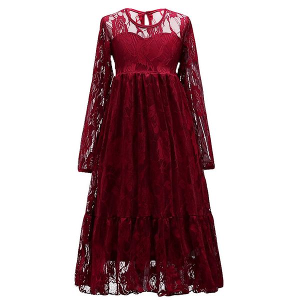 spring autumn elegant lace long sleeve girls princess dress 3-14yrs teenager birthday party wedding evening dresses kids clothes, Red;yellow
spring autumn elegant lace long sleeve girls princess dress 3-14yrs teenager birthday party wedding evening dresses kids clothes, Red;yellow