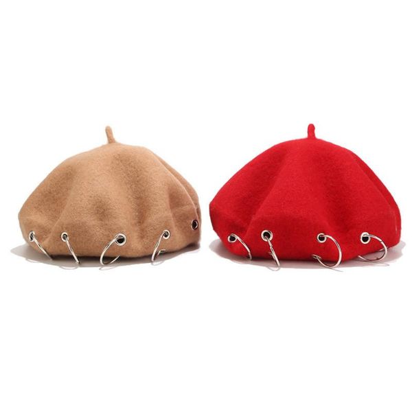 2020 new winter fashion women's solid iron ring lovely vintage painter hat beret hat cap ins wind net red in europe and, Blue;gray
2020 new winter fashion women's solid iron ring lovely vintage painter hat beret hat cap ins wind net red in europe and, Blue;gray