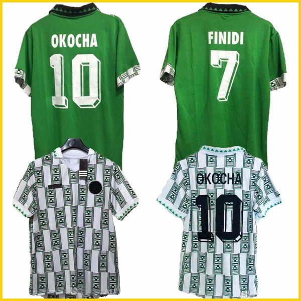 1994 retro edition nigeria home away soccer jersey 9 starboy soccer shirt okechukwu dayo ojo osas okoro classic football uniforms, Black;yellow
1994 retro edition nigeria home away soccer jersey 9 starboy soccer shirt okechukwu dayo ojo osas okoro classic football uniforms, Black;yellow