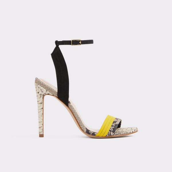 selling high heel ladies fashion dress shoes women snake printed evening sandals, Black