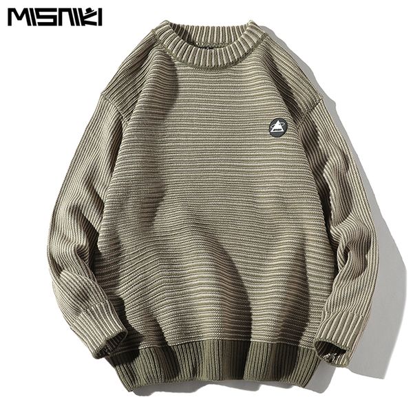 misniki men's stripe turtleneck sweater knitwear fashionable pullover sweaters for men loose clothes jp18, White;black
misniki men's stripe turtleneck sweater knitwear fashionable pullover sweaters for men loose clothes jp18, White;black