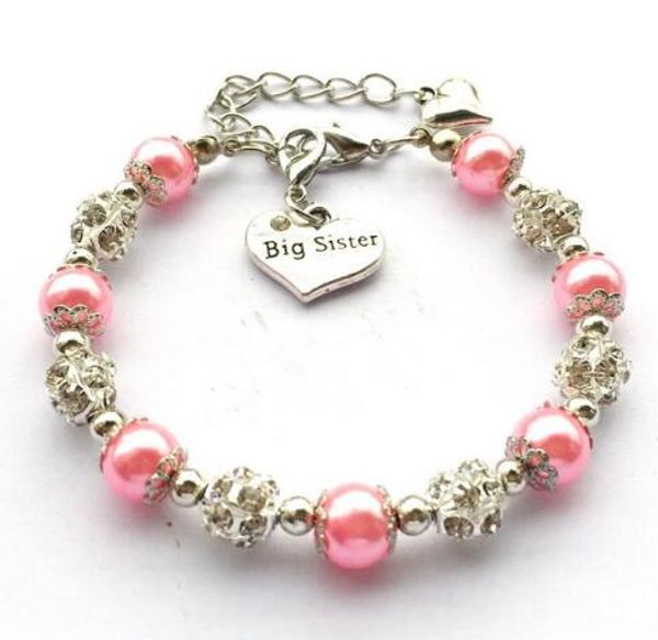new 10pcs/lot big sister bracelet jewelry gift for sisters handcrafted glass pearls bead charm bracelet, Golden;silver
new 10pcs/lot big sister bracelet jewelry gift for sisters handcrafted glass pearls bead charm bracelet, Golden;silver