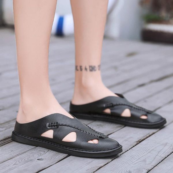 summer men's color matching simple beach slippers fashion wild wear non-slip flip flops men's sandals non-slip beach shoes, Black
summer men's color matching simple beach slippers fashion wild wear non-slip flip flops men's sandals non-slip beach shoes, Black