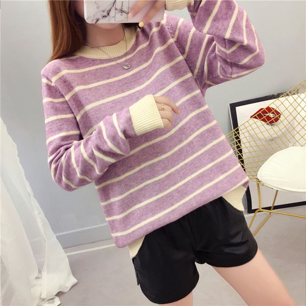 stripe sweety patchwork o-neck casual jumper solid women fashion winter pull femme knitted sweater pullover new 2019 female, White;black
stripe sweety patchwork o-neck casual jumper solid women fashion winter pull femme knitted sweater pullover new 2019 female, White;black