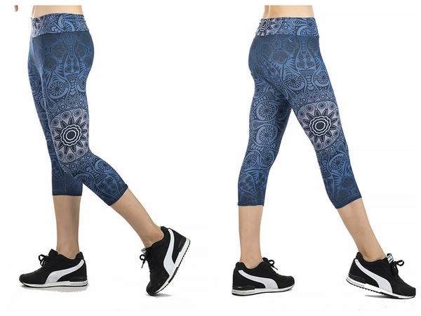 women yoga trousers pants tights trousers female high waist dance active capris paisley navy blue print cropped leggings skinny silm, Black;white
women yoga trousers pants tights trousers female high waist dance active capris paisley navy blue print cropped leggings skinny silm, Black;white