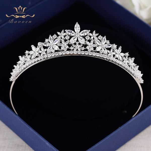 bavoen brides european flower zircon tiara evening sparkling headwear hair accessories t190628, Golden;white
bavoen brides european flower zircon tiara evening sparkling headwear hair accessories t190628, Golden;white