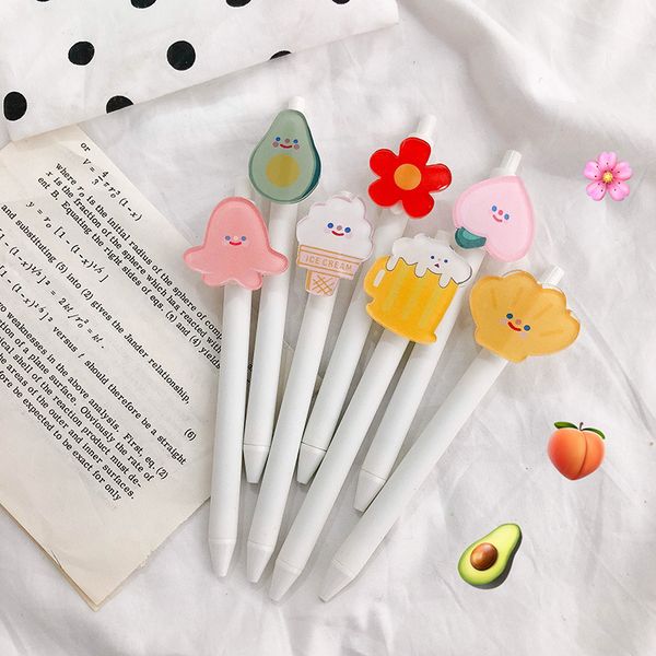neutral pen student han feng simple cute avocado press cartoon flower shell neutral pen black signature pen office stationery
neutral pen student han feng simple cute avocado press cartoon flower shell neutral pen black signature pen office stationery