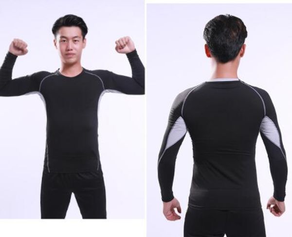 many quick drying sports tights long sleeve men's football training base shirt running yoga suit breathable fitness suit soccer trainin, Black
many quick drying sports tights long sleeve men's football training base shirt running yoga suit breathable fitness suit soccer trainin, Black