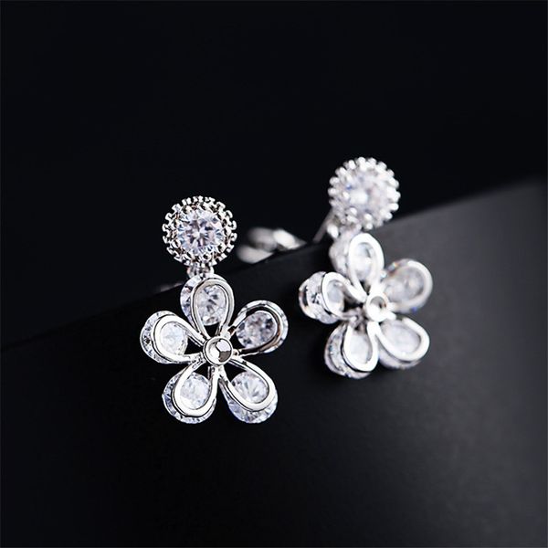 minimalist female flower clip earrings with zircon cute silver gold color wedding earrings fashion double for women
minimalist female flower clip earrings with zircon cute silver gold color wedding earrings fashion double for women