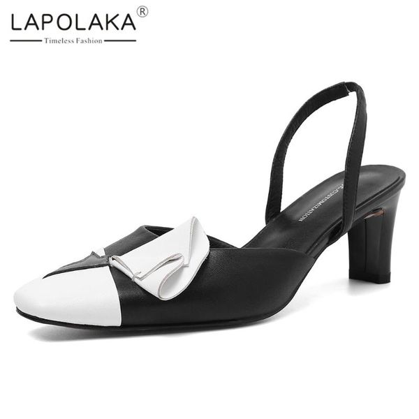 lapolaka new design 2020 genuine cow leather square heels summer sandals woman shoes slip-on shallow shoes women sandals, Black
lapolaka new design 2020 genuine cow leather square heels summer sandals woman shoes slip-on shallow shoes women sandals, Black
