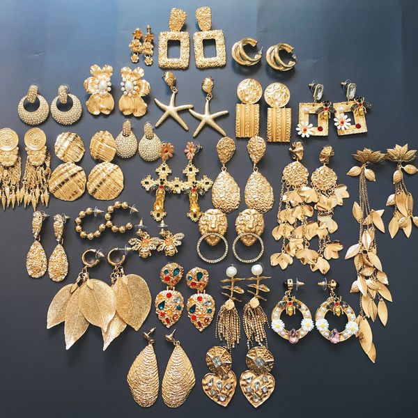 ztech za vintage geometric metal flower drop earrings for women gold color statement earrings wedding wholesale jewelry gift, Silver
ztech za vintage geometric metal flower drop earrings for women gold color statement earrings wedding wholesale jewelry gift, Silver