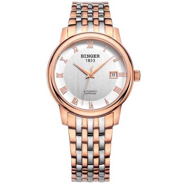 genuine binger653 honorable series mechanical men's watch royal gold classical business elite gentleman style fashion crystal, Slivery;brown
genuine binger653 honorable series mechanical men's watch royal gold classical business elite gentleman style fashion crystal, Slivery;brown