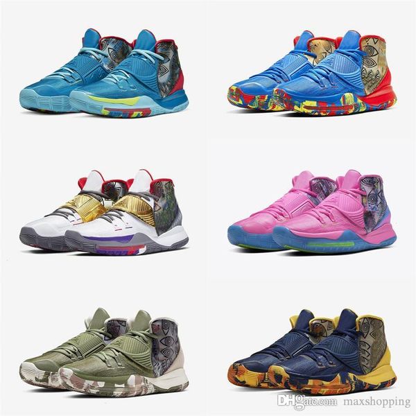 preheat designer sneaker kyrie 6 pre-heat nyc la shanghai beijing guangzhou miami houston heal the world 6s basketbal sports shoes size7-12, White;red
preheat designer sneaker kyrie 6 pre-heat nyc la shanghai beijing guangzhou miami houston heal the world 6s basketbal sports shoes size7-12, White;red