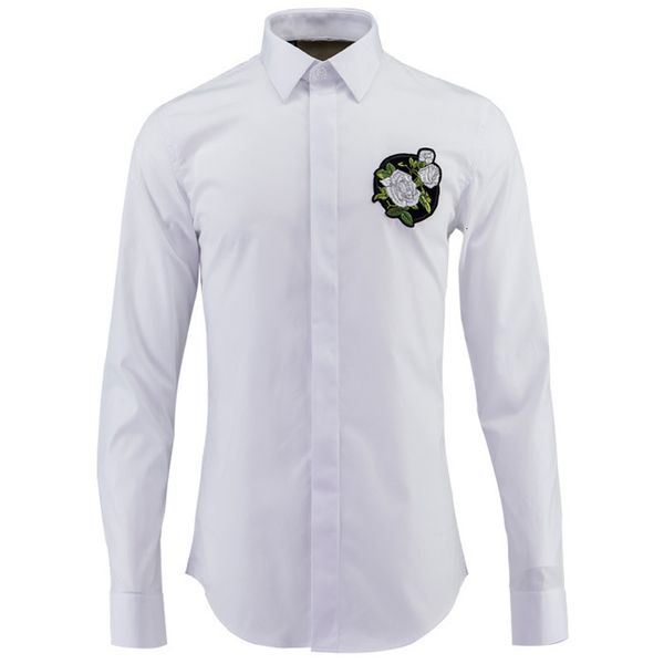 men shirts luxury flower embroidery long sleeve mens dress shirts white black casual plus size 4xl man
men shirts luxury flower embroidery long sleeve mens dress shirts white black casual plus size 4xl man