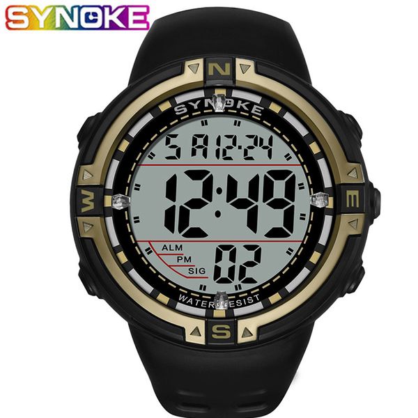 synoke men digital watches sports life waterproof luminous wrist watch fashion large dial shockproof swatch alarm clock, Slivery;brown
synoke men digital watches sports life waterproof luminous wrist watch fashion large dial shockproof swatch alarm clock, Slivery;brown