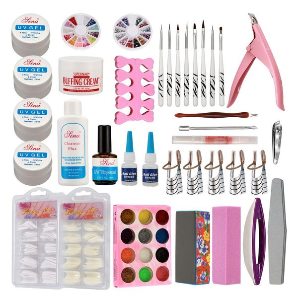 anmas rucci pro nail art uv gel false nail tips coat glue decorations diy tools kit set
anmas rucci pro nail art uv gel false nail tips coat glue decorations diy tools kit set
